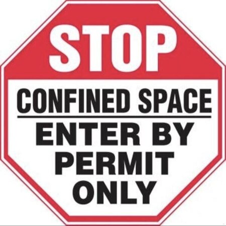 Accuform STOP SAFETY SIGN CONFINED SPACE MCSP560VP MCSP560VP